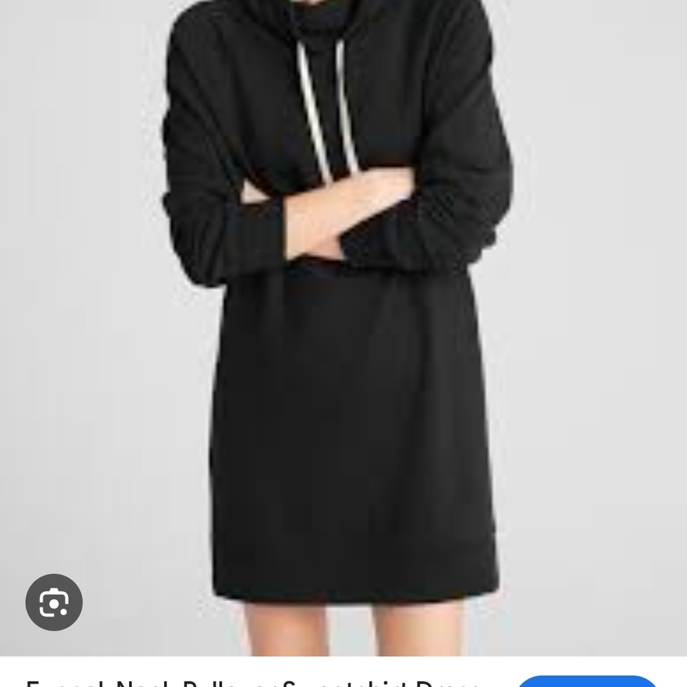 GAP Funnel Neck Pullover Sweatshirt Dress Size S.